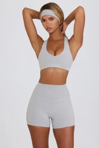 Μίνι σορτς Soft Active σε γκρι μάρλ