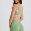 Μίνι σορτς Soft Active Twist-Front σε πράσινο Μίνι σορτς Soft Active Twist-Front σε πράσινο
