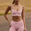 Μίνι σορτς Soft Active Wrapover Contrast σε χρώμα Powder Pink