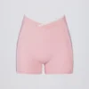 Μίνι σορτς Soft Active Wrapover Contrast σε χρώμα Powder Pink
