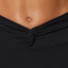 Μίνι σορτς Twist Waist με τσέπες σε μαύρο χρώμα