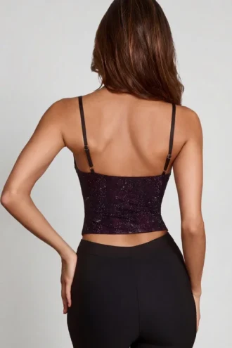 Μπλούζα Armelia με διακοσμητικό λαιμόκοψη Peekaboo σε μοτίβο φιδιού