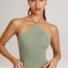 Μπλούζα Aviora Modal με λαιμόκοψη σε χρώμα Sage Green Μπλούζα Aviora Modal με λαιμόκοψη σε χρώμα Sage Green