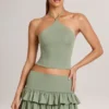 Μπλούζα Aviora Modal με λαιμόκοψη σε χρώμα Sage Green Μπλούζα Aviora Modal με λαιμόκοψη σε χρώμα Sage Green