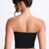 Μπλούζα bandeau Edie Modal Twist-Front σε μαύρο χρώμα Μπλούζα bandeau Edie Modal Twist-Front σε μαύρο χρώμα