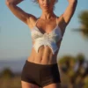 Μπλούζα Maris Butterfly με δέσιμο στην πλάτη σε λευκό