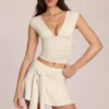 Evelique Mid-Rise Skort σε χρώμα Ivory Evelique Mid-Rise Skort σε χρώμα Ivory