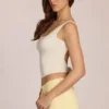 Μπλούζα Norelle Modal με δέσιμο στην πλάτη σε χρώμα ιβουάρ