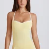 Μπλούζα Soft Active με σταυρωτή πλάτη σε χρώμα λεμόνι Μπλούζα Soft Active με σταυρωτή πλάτη σε χρώμα λεμόνι