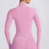 Μπουφάν Soft Active με φερμουάρ σε χρώμα Dusty Pink Μπουφάν Soft Active με φερμουάρ σε χρώμα Dusty Pink