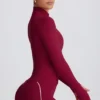 Μπουφάν Soft Active με φερμουάρ σε μπορντό Μπουφάν Soft Active με φερμουάρ σε μπορντό