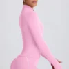 Μπουφάν Soft Active με φερμουάρ σε ροζ χρώμα Μπουφάν Soft Active με φερμουάρ σε ροζ χρώμα