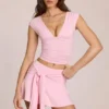 Evelique Mid-Rise Skort σε ροζ χρώμα Evelique Mid-Rise Skort σε ροζ χρώμα