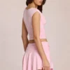 Evelique Mid-Rise Skort σε ροζ χρώμα Evelique Mid-Rise Skort σε ροζ χρώμα