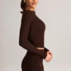 Noor Modal High-Rise Bodycon Σορτς σε χρώμα σοκολάτας