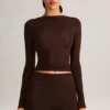 Noor Modal High-Rise Bodycon Σορτς σε χρώμα σοκολάτας