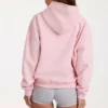 Oversized φούτερ με κουκούλα και απλικέ σε ροζ χρώμα Oversized φούτερ με κουκούλα και απλικέ σε ροζ χρώμα