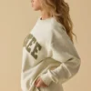 Oversized φούτερ με στρογγυλό λαιμό σε χρώμα Bone Oversized φούτερ με στρογγυλό λαιμό σε χρώμα Bone