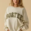 Oversized φούτερ με στρογγυλό λαιμό σε χρώμα Bone Oversized φούτερ με στρογγυλό λαιμό σε χρώμα Bone