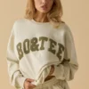 Oversized φούτερ με στρογγυλό λαιμό σε χρώμα Bone Oversized φούτερ με στρογγυλό λαιμό σε χρώμα Bone