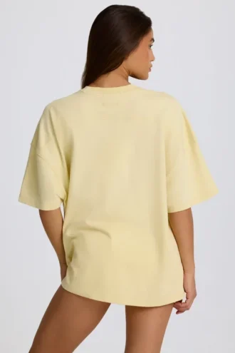 Oversized Graphic T-Shirt σε χρώμα λεμόνι
