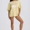 Oversized Graphic T-Shirt σε χρώμα λεμόνι Oversized Graphic T-Shirt σε χρώμα λεμόνι
