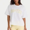 Oversized βαμβακερό T-shirt σε λευκό Oversized βαμβακερό T-shirt σε λευκό