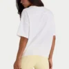 Oversized βαμβακερό T-shirt σε λευκό Oversized βαμβακερό T-shirt σε λευκό