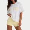 Oversized βαμβακερό T-shirt σε λευκό Oversized βαμβακερό T-shirt σε λευκό