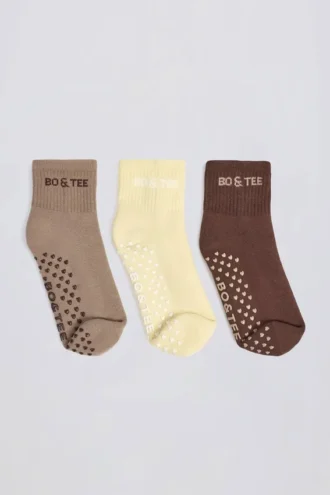 Πακέτο κάλτσες Pilates σε χρώμα Mocha Multi