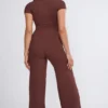 Παντελόνι Nour Tall Mid Rise Wide Leg σε χρώμα σοκολάτας