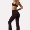 Παντελόνι Soft Active με βολάν σε χρώμα Espresso Παντελόνι Soft Active με βολάν σε χρώμα Espresso