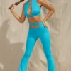 Παντελόνι Valerie Petite Cut Out Flare σε χρώμα Aqua