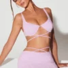 Parma Embellished Underwired Strappy Crop Top σε λιλά Parma Embellished Underwired Strappy Crop Top σε λιλά