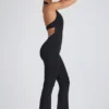 Pema Modal Lace-Trim Cut-Out Flared Ολόσωμη Φόρμα σε μαύρο Pema Modal Lace-Trim Cut-Out Flared Ολόσωμη Φόρμα σε μαύρο