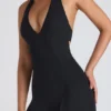 Pema Modal Lace-Trim Cut-Out Flared Ολόσωμη Φόρμα σε μαύρο Pema Modal Lace-Trim Cut-Out Flared Ολόσωμη Φόρμα σε μαύρο