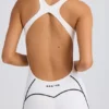Petite Soft Active Open-Back Ολόσωμη Φόρμα σε λευκό Petite Soft Active Open-Back Ολόσωμη Φόρμα σε λευκό