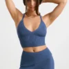 Πλεκτό μπλουζάκι χοντρού πλεκτού σε Washed Navy Πλεκτό μπλουζάκι χοντρού πλεκτού σε Washed Navy