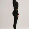 Roux Modal Mid-Rise Cropped Leggings σε μαύρο Roux Modal Mid-Rise Cropped Leggings σε μαύρο