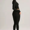 Roux Modal Mid-Rise Cropped Leggings σε μαύρο Roux Modal Mid-Rise Cropped Leggings σε μαύρο