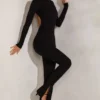 Rumer High Neck Open Back Ολόσωμη Φόρμα σε μαύρο Rumer High Neck Open Back Ολόσωμη Φόρμα σε μαύρο