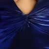 safiya Μακρυμάνικη βραδινή τουαλέτα από μεταλλικό τζέρσεϊ σε ηλεκτρικό μπλε