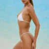 Σλιπ Μπικίνι Bali με κορδόνι και διακοσμητικά στοιχεία σε λευκό