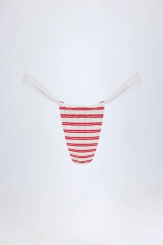 Σλιπ Μπικίνι Kauai Ruched Cheeky σε χρώμα Cherry Red
