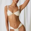 Σλιπ Μπικίνι Mahina με πτυχώσεις σε χρώμα Pearl White