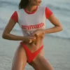 Σλιπ Μπικίνι Pacifico Ruched Cheeky σε έντονο κόκκινο
