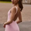 Soft Active Backless Contrast Unitard σε χρώμα Powder Pink Soft Active Backless Contrast Unitard σε χρώμα Powder Pink