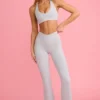 Soft Active V-Waist Pocket Flared Leggings σε γκρι Soft Active V-Waist Pocket Flared Leggings σε γκρι