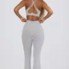Soft Active V-Waist Pocket Flared Leggings σε γκρι Soft Active V-Waist Pocket Flared Leggings σε γκρι