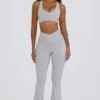 Soft Active V-Waist Pocket Flared Leggings σε γκρι Soft Active V-Waist Pocket Flared Leggings σε γκρι